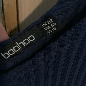 Boohoo Navy Jumpsuit